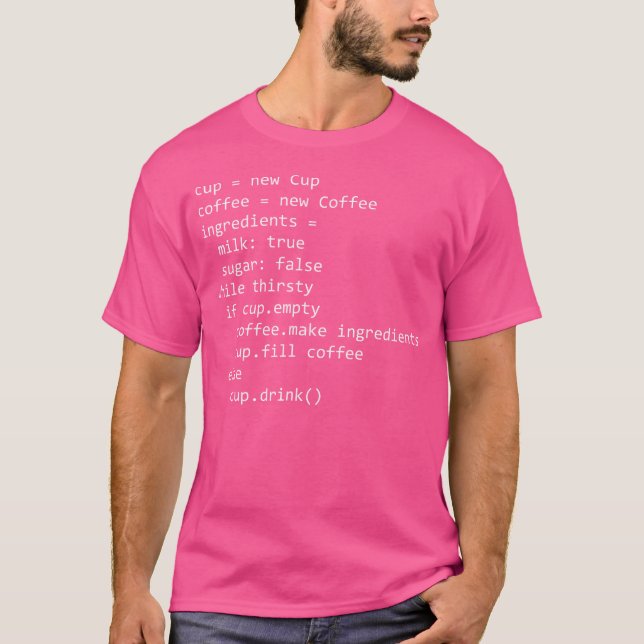 Funny Coffee Coding Caffeine Computer Science Shee T-Shirt (Front)