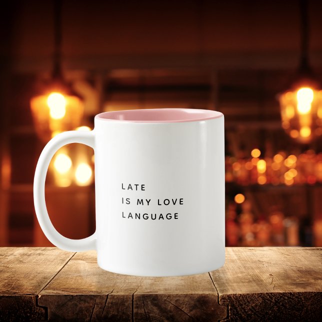 Funny coffee Coworker Fashion Late Two-Tone Coffee Mug (Creator Uploaded)