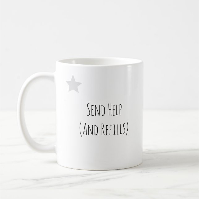Funny Coffee Cup, Sarcastic Office Work Mug (Left)