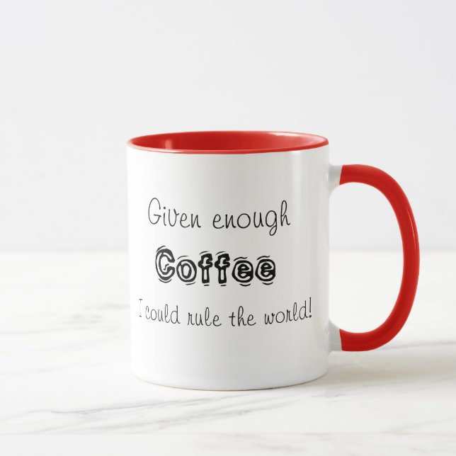 Funny coffee cups unique gift ideas or retail item (Right)