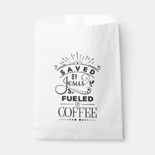 Funny Coffee Cute Christian Saved Jesus Caffeine Favour Bags