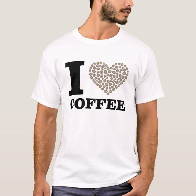 Funny Coffee Design T-Shirt (Front)