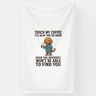 Funny Coffee Dog Vintage Engraving Shirt Design_1 Banner