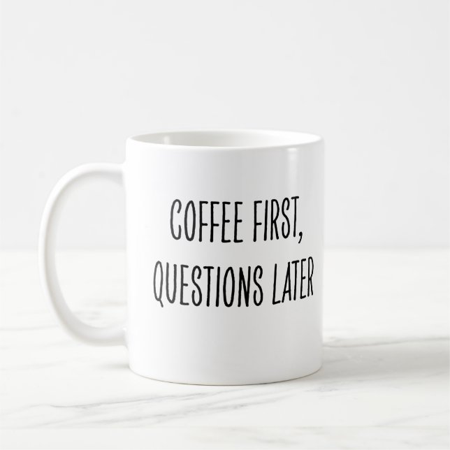 Funny Coffee Drinker Not Morning Person Mug (Left)