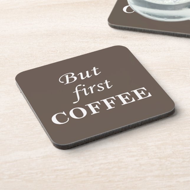 Funny coffee drinker quotes  coaster (Left Side)
