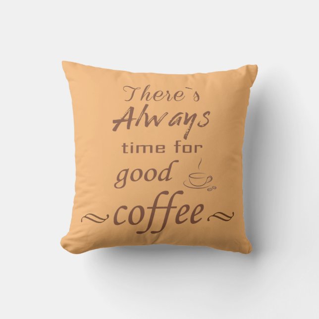 Funny coffee drinks quotes caffeine drinking cushion (Front)