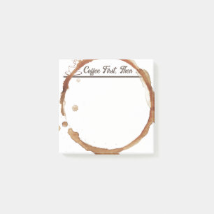 Funny Coffee First Then  Post-it Notes