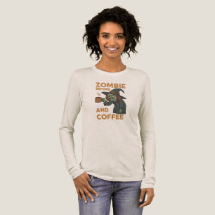Funny Coffee Halloween T-Shirt Tri-Blend Shirt