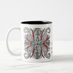 Funny Coffee Hobby Quote Custom Monogram Mug Gift