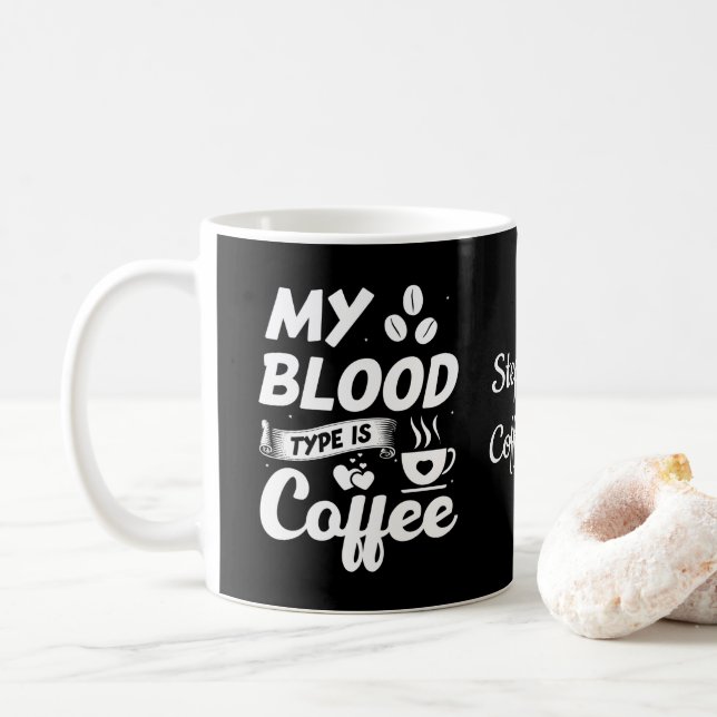 Funny Coffee, Humour, Coffee Lover Coffee Drinker Mug (With Donut)