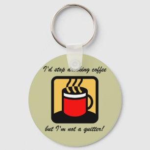 Funny coffee key ring
