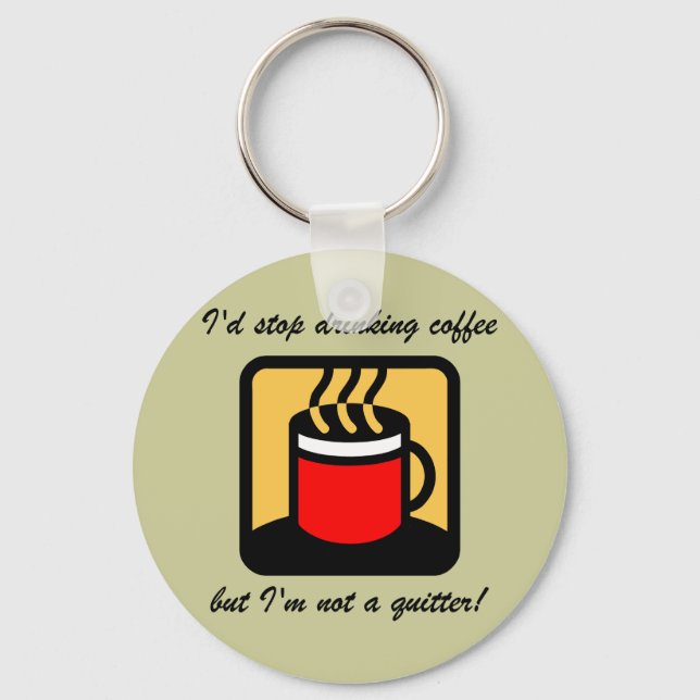 Funny coffee key ring (Front)