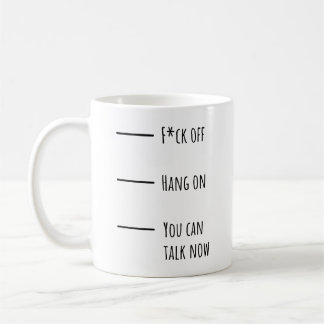 Funny Coffee Levels Mug For Office - Don't Talk