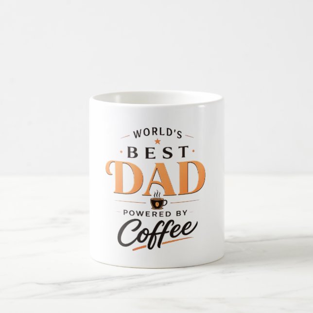 Funny Coffee Lover Dad Design Mug (Center)