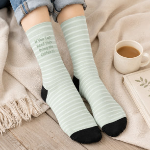 Funny Coffee Lover Socks – "If You Can Read This"