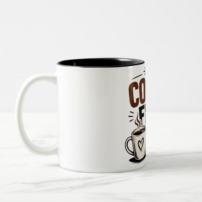 Funny Coffee Mug – Coffee First People Later – Cut (Left)