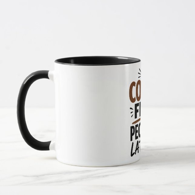 Funny Coffee Mug – Coffee First People Later – Sar (Left)