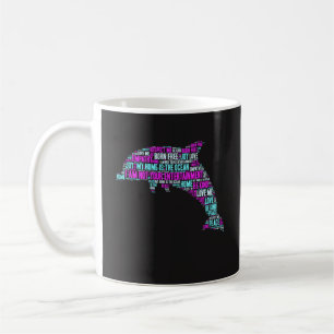 Funny Coffee Mug Gift - Dolphin Word Cloud