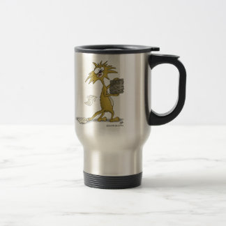 Funny Coffee Mugs: Let the Stress begin (Cat) Travel Mug