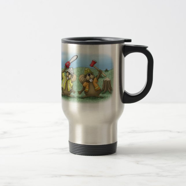 Funny Coffee Mugs: Working Smarter Travel Mug (Right)