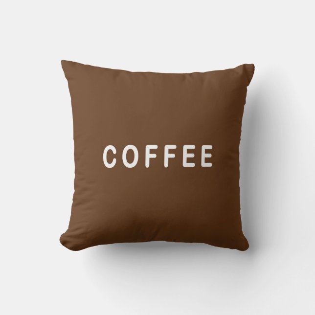 Funny Coffee or Tea choice cushion (Front)