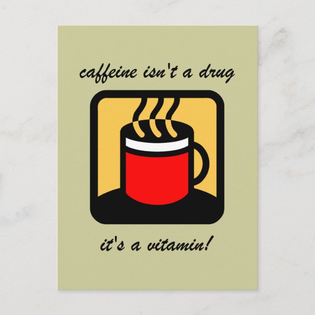 Funny coffee postcard (Front)