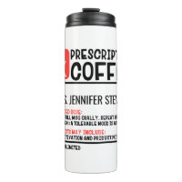 Funny Coffee Prescription Personalised Name