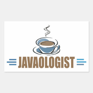 Funny Coffee Rectangular Sticker