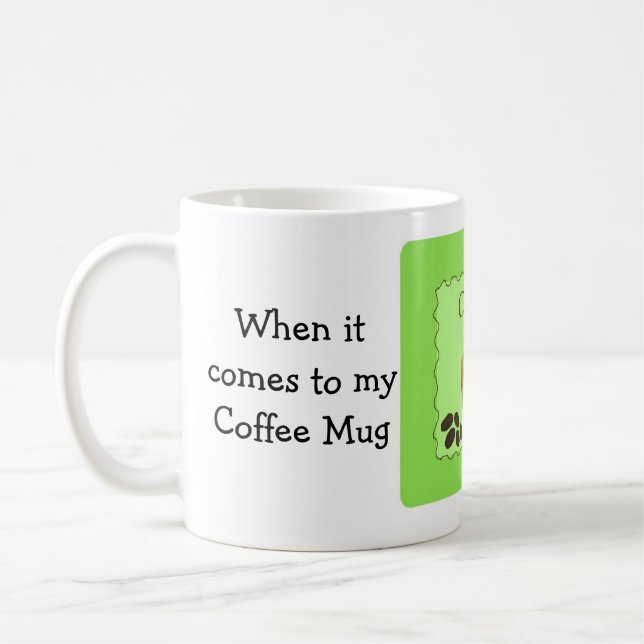 Funny Coffee Saying Size Does Matter Coffee Mug (Left)