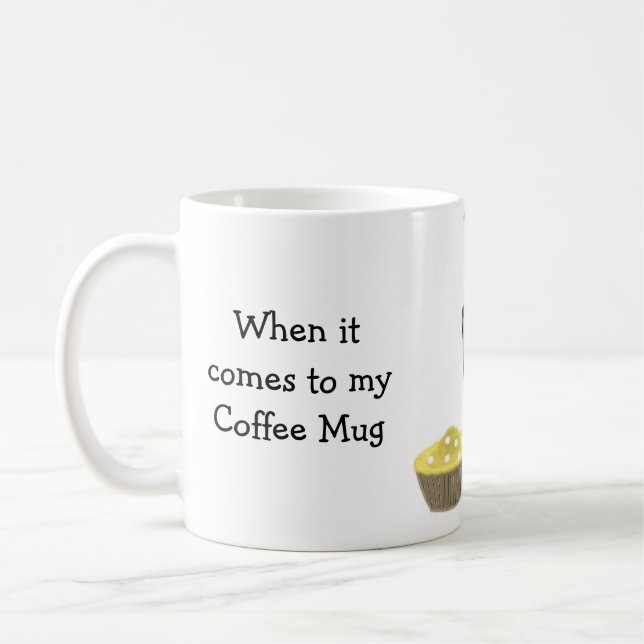 Funny Coffee Saying Size Does Matter Mug (Left)