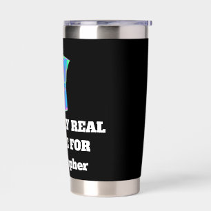 Funny Coffee Snob Custom Name Dark Travel Tumbler