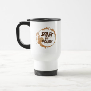 Funny Coffee Stain for Coffee Lovers Quote Ring of Travel Mug