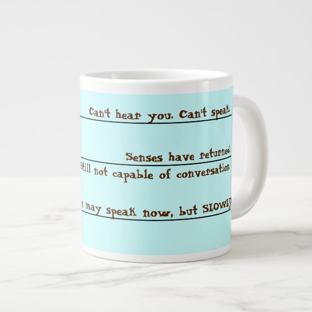 Funny Coffee Wake Up Mug (Front Right)