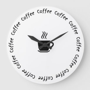 Funny Coffee Wall Clock – “Coffee O’Clock”