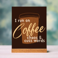 Funny coffee word art 