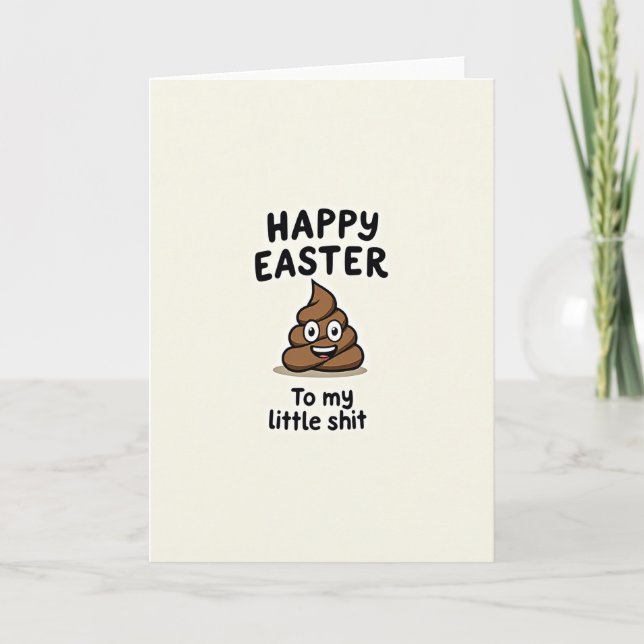 Funny Coiled Friend Holiday Card (Front)