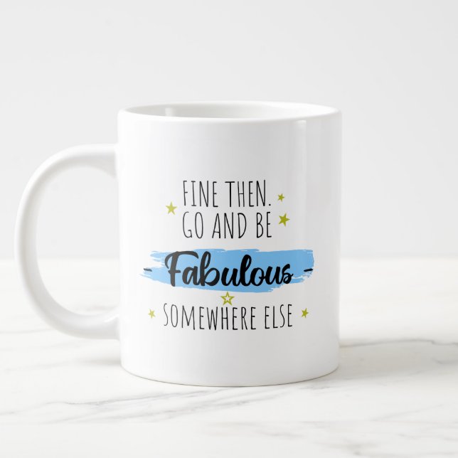 Funny Colleague Leaving, Going Away for Coworker Large Coffee Mug (Left)