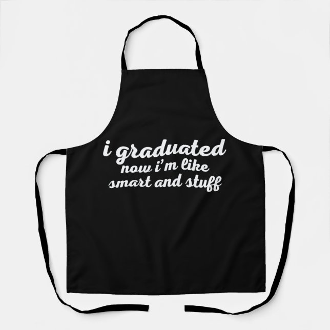 Funny College High School Graduation Gift Senior 2 Apron (Front)