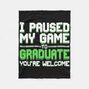 Funny College Or High School Gamer Graduation Cl O Fleece Blanket