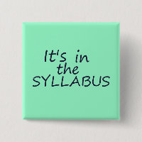 Funny College Professor Button