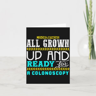 Funny Colonoscopy Joke Medical Humor Checkup  Card