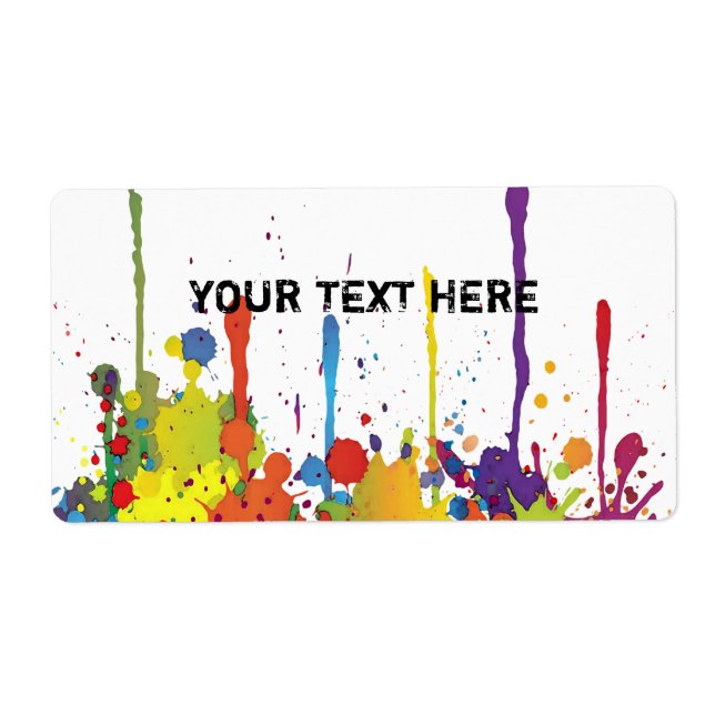 FUNNY COLOR SPLASH II + your backgr. & text (Front)