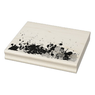 FUNNY COLOR SPLASHes I + your backgr. & ideas Rubber Stamp