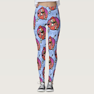 FUNNY COLORFUL DISCO SUSHI GRAPHIC LEGGINGS