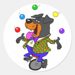 Funny Colorful Dog Sticker