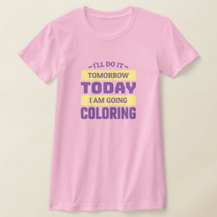 Funny Coloring Fan T-Shirt