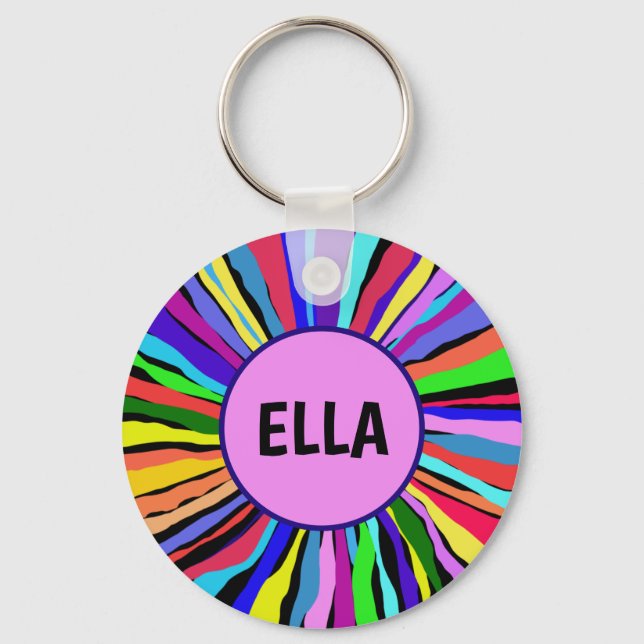 Funny Colors Key Ring (Front)