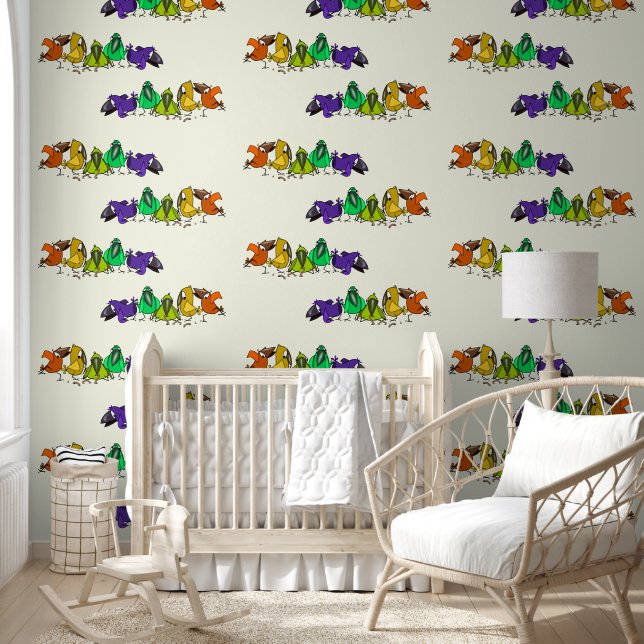 Funny Colourful Bird Wallpaper (Kids)