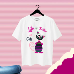 Funny colourful cat T-Shirt