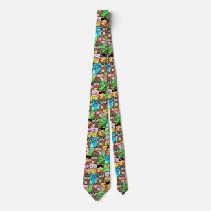 Funny Colourful Cats Tie